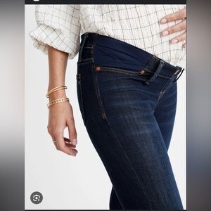 MADEWELL Maternity Side Panel Skinny Jeans Larkspur Wash 27